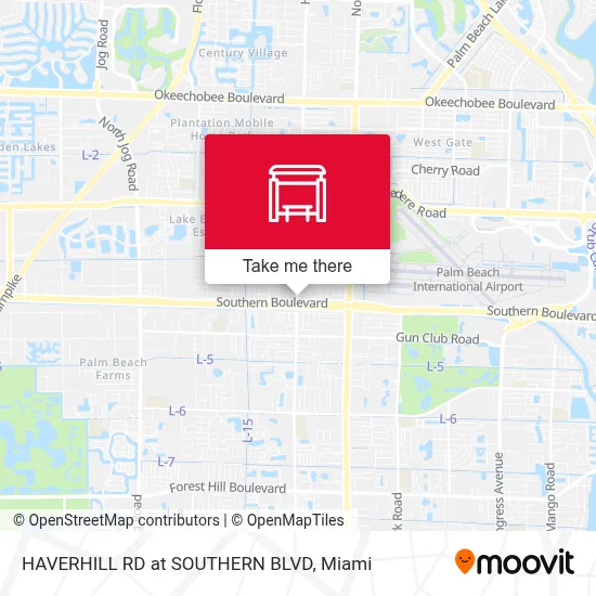 HAVERHILL RD at  SOUTHERN BLVD map