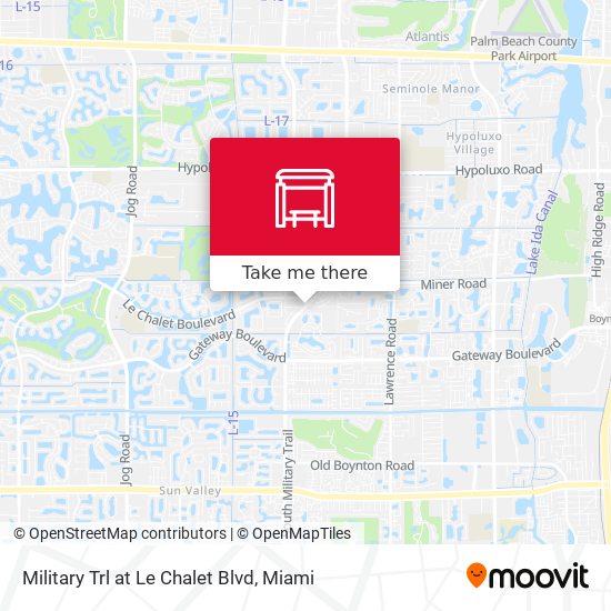 Military Trl at  Le Chalet Blvd map