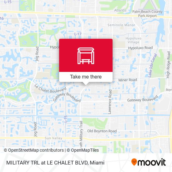 MILITARY TRL at  LE CHALET BLVD map