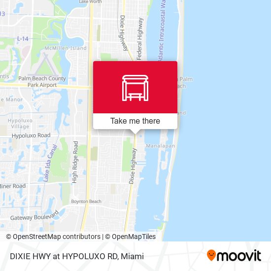 Mapa de DIXIE HWY at HYPOLUXO RD