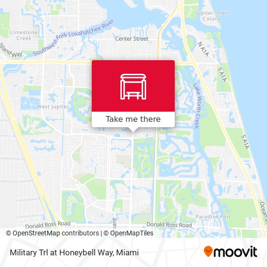 Military Trl at Honeybell Way map