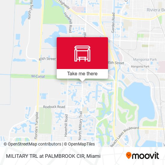 Military Trl at Palmbrook Cir map