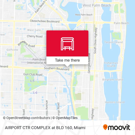AIRPORT CTR COMPLEX at BLD 160 map