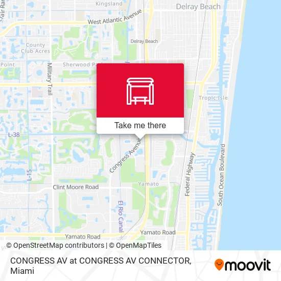 CONGRESS AV at CONGRESS AV CONNECTOR map