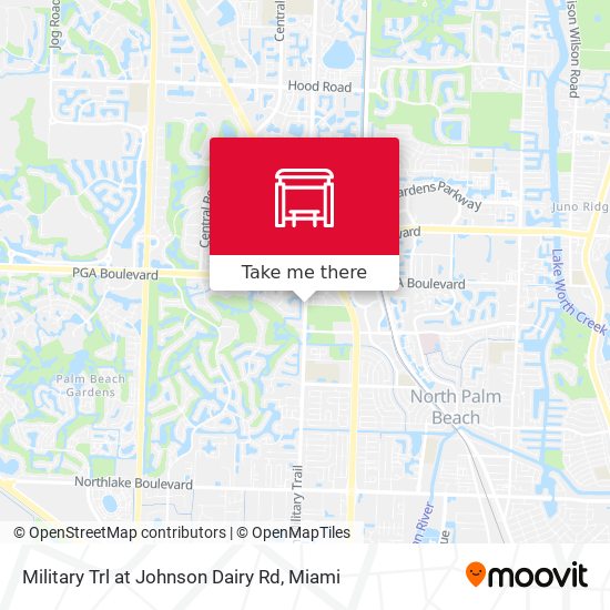 Military Trl at Johnson Dairy Rd map