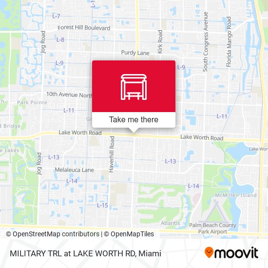 Military Trl at Lake Worth Rd map