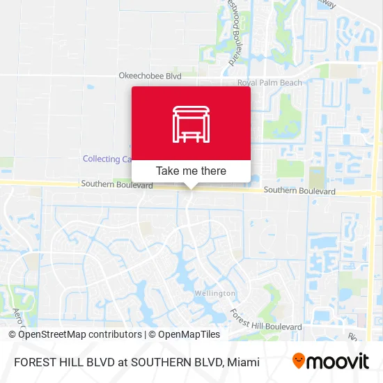Mapa de FOREST HILL BLVD at SOUTHERN BLVD