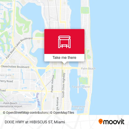 Mapa de DIXIE HWY at  HIBISCUS ST