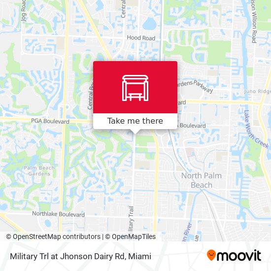 Military Trl at Jhonson Dairy Rd map