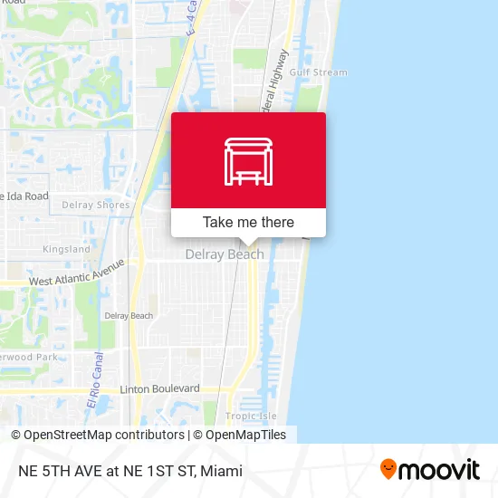 Mapa de NE 5TH AVE at NE 1ST ST