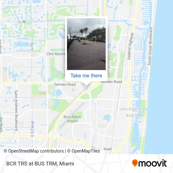 BCR TRS at BUS TRM map