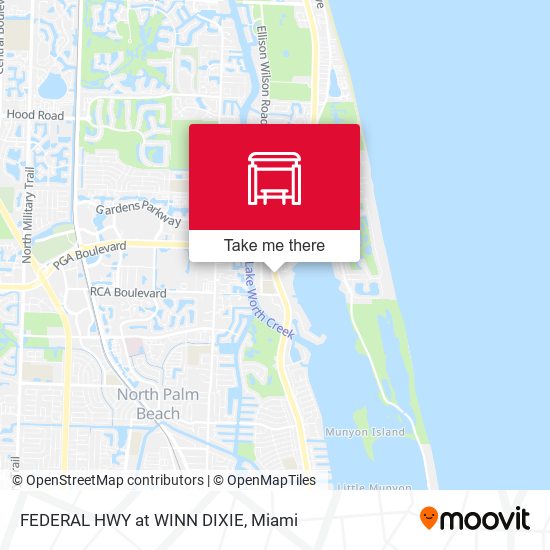 FEDERAL HWY at WINN DIXIE map