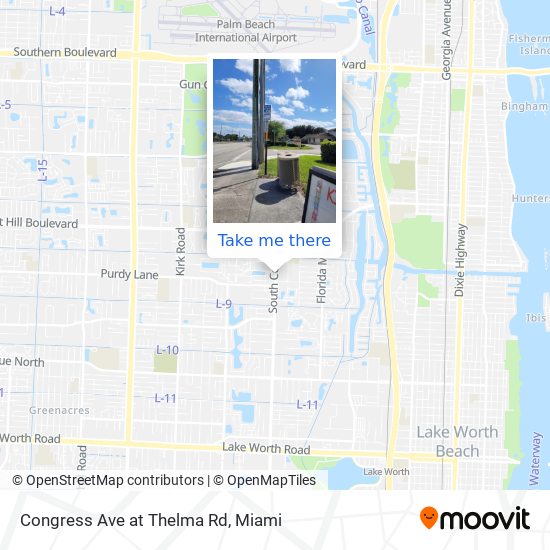 Congress Ave at Thelma Rd map