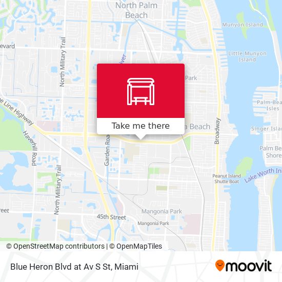 Mapa de Blue Heron  Blvd at Av S St