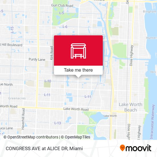 Mapa de CONGRESS AVE at ALICE DR
