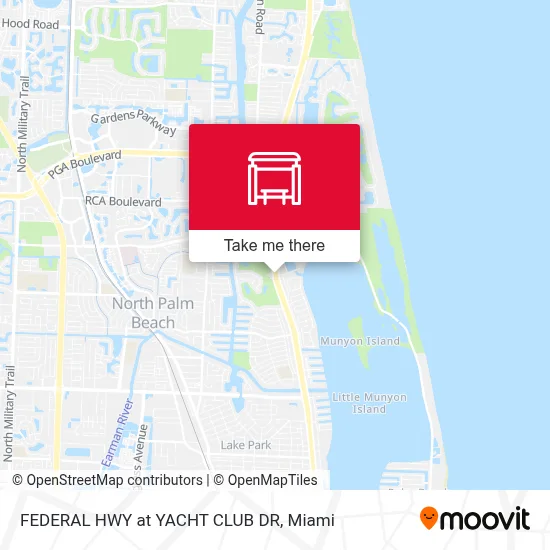 FEDERAL HWY at YACHT CLUB DR map