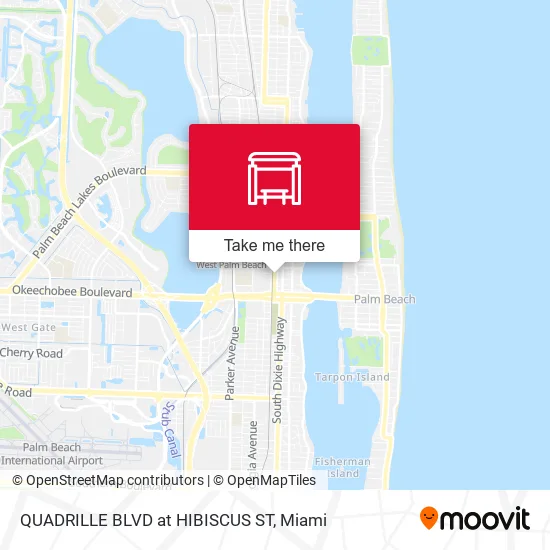 Mapa de QUADRILLE BLVD at HIBISCUS ST