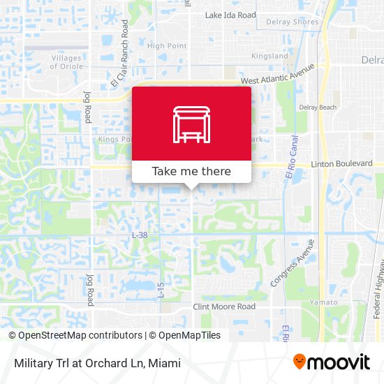 Military Trl at Orchard Ln map