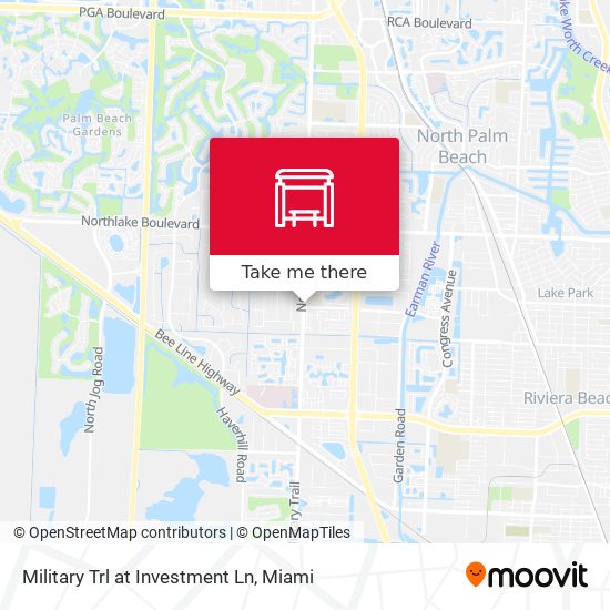 Mapa de Military Trl at Investment Ln