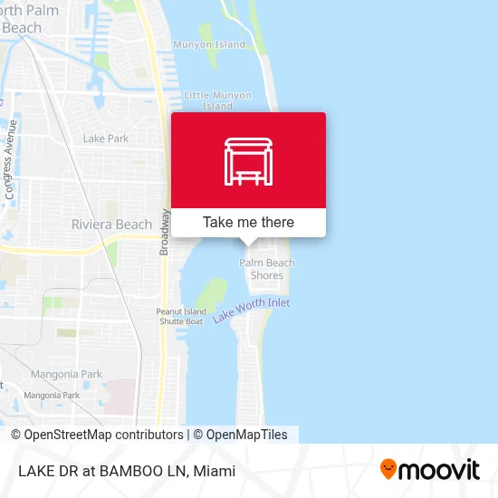 LAKE DR at BAMBOO LN map