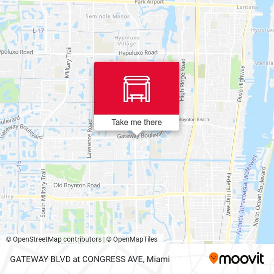 GATEWAY BLVD at  CONGRESS AVE map