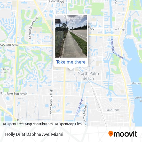 Holly Dr at Daphne Ave map