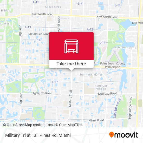 Military Trl at  Tall Pines Rd map