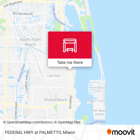 FEDERAL HWY at PALMETTO map