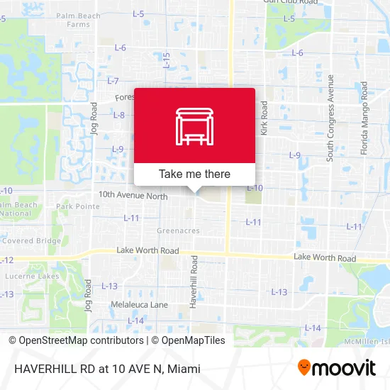 HAVERHILL RD at 10 AVE N map