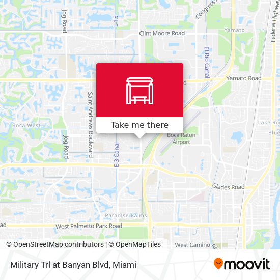 Military Trl at  Banyan Blvd map