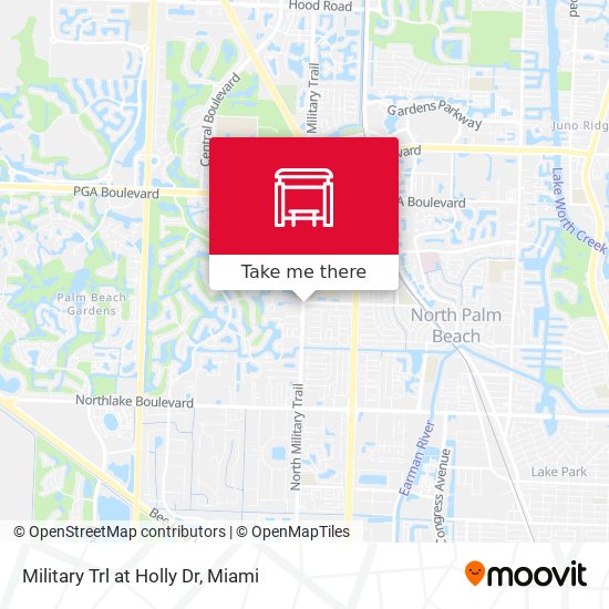 Military Trl at Holly Dr map
