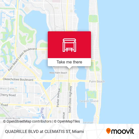 Mapa de QUADRILLE BLVD at CLEMATIS ST