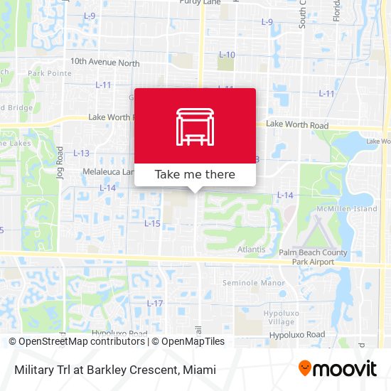 Military Trl at Barkley Crescent map