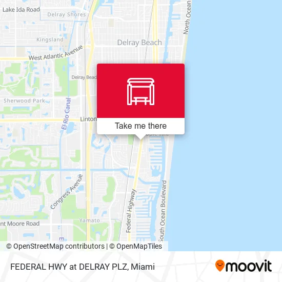 FEDERAL HWY at DELRAY PLZ map
