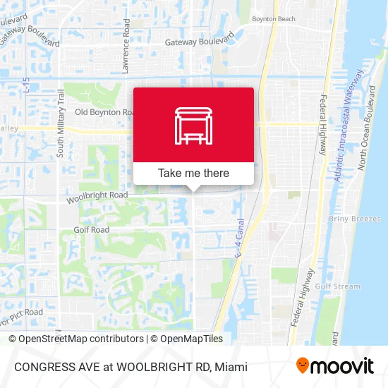 Mapa de CONGRESS AVE at  WOOLBRIGHT RD