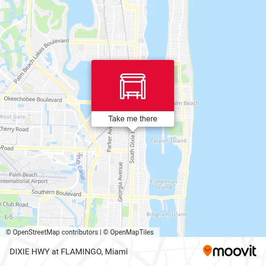 DIXIE HWY at  FLAMINGO map