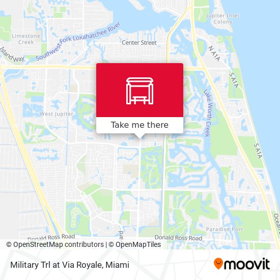 Military Trl at Via Royale map