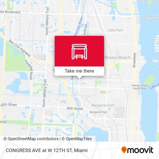 CONGRESS AVE at W 12TH ST map