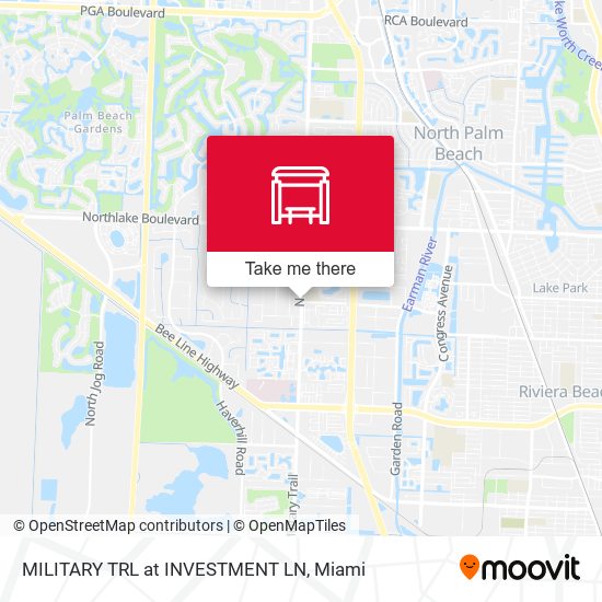 Military Trl at Investment Ln map