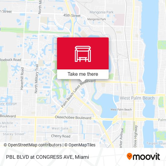 PBL BLVD at CONGRESS AVE map
