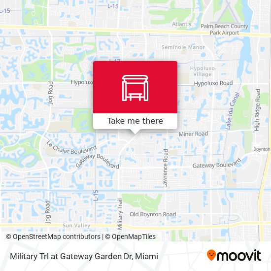 Military Trl at  Gateway Garden Dr map