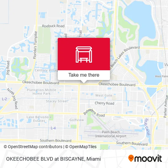 Mapa de OKEECHOBEE BLVD at BISCAYNE
