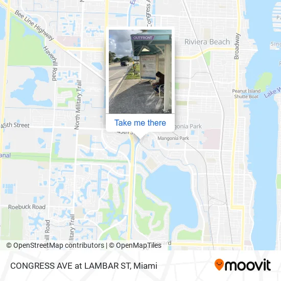 CONGRESS AVE at LAMBAR ST map