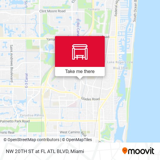 Mapa de NW 20TH ST at  FL ATL BLVD