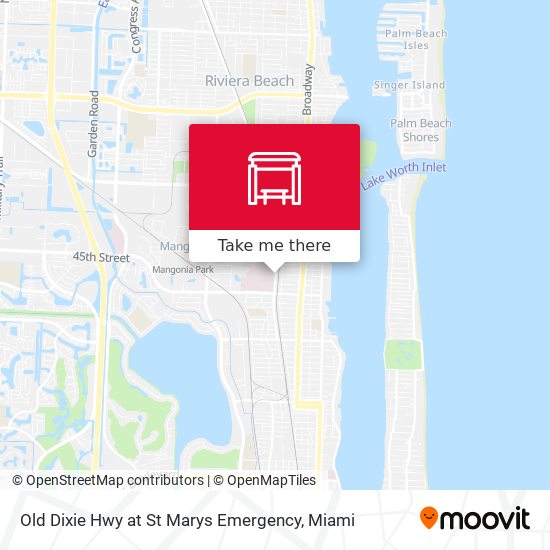 Old Dixie Hwy at St Marys Emergency map