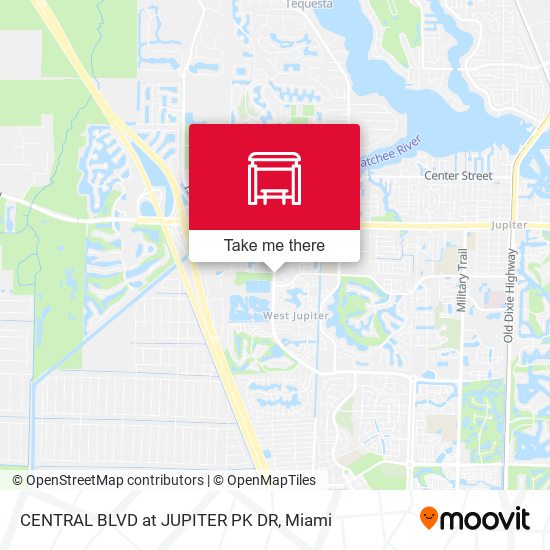 Central Blvd at Jupiter Pk Dr map