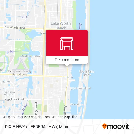 DIXIE HWY at FEDERAL HWY map