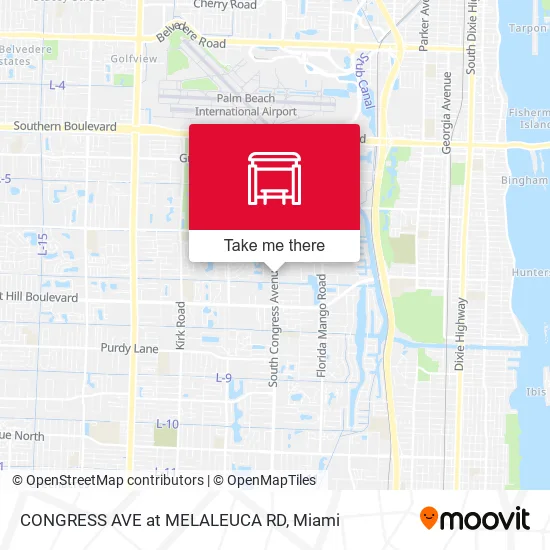 CONGRESS AVE at MELALEUCA RD map