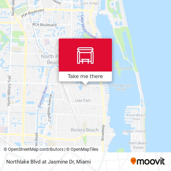 Northlake Blvd at  Jasmine Dr map