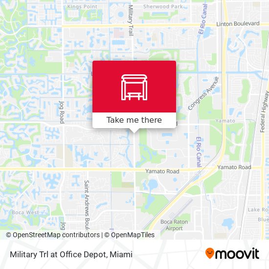 Military Trl at  Office Depot map